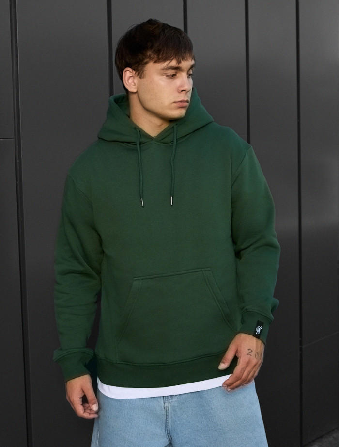 Bluza Staff green basic fleece