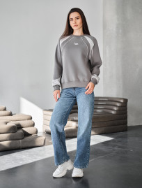 Bluza Staff sim gray oversize fleece