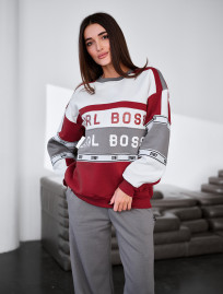 Bluza Staff girl boss 1 oversize fleece