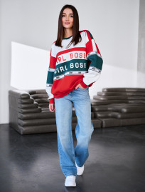 Bluza Staff girl boss 2 oversize fleece