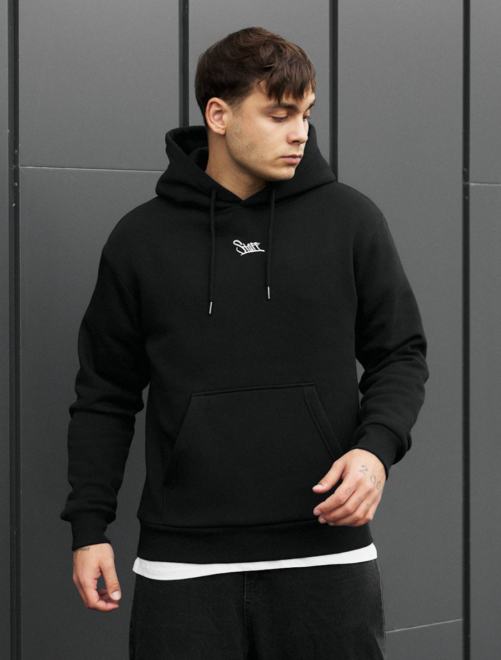 Bluza Staff black logo fleece