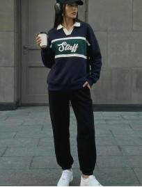 Bluza Staff nul logo oversize fleece