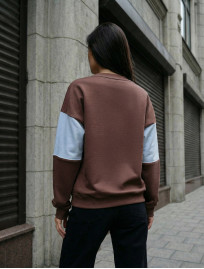 Bluza Staff of brown & light blue oversize