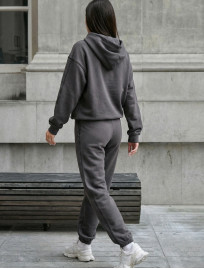 Dres Staff dig dark gray zip oversize