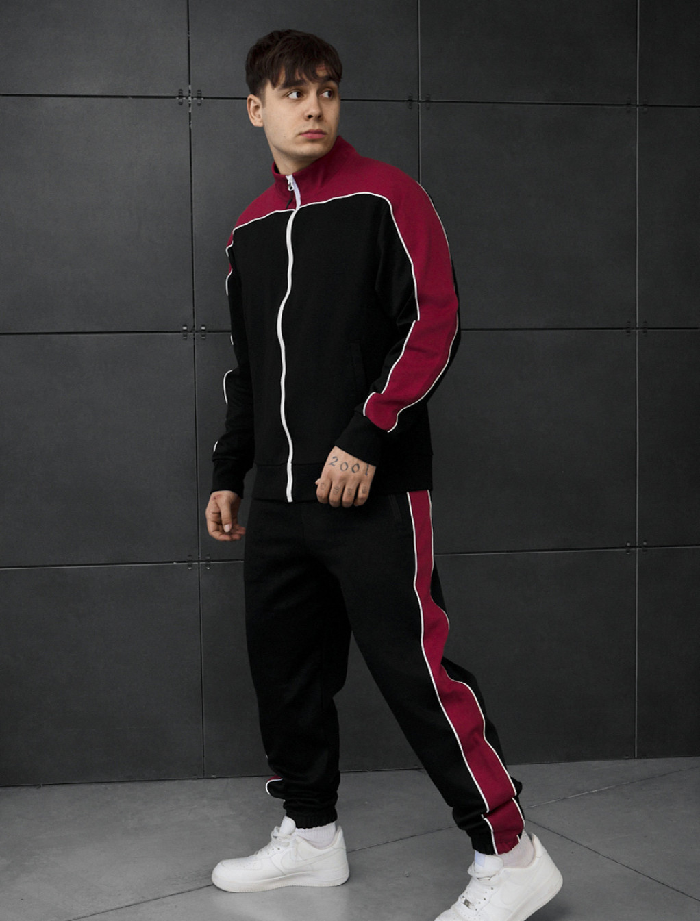 Dres Staff ark black & bordo reflective