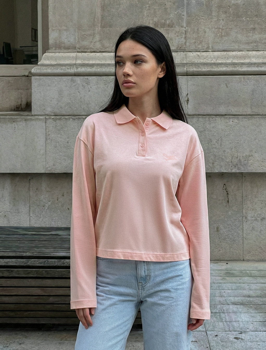 Longsleeve Staff mel coral