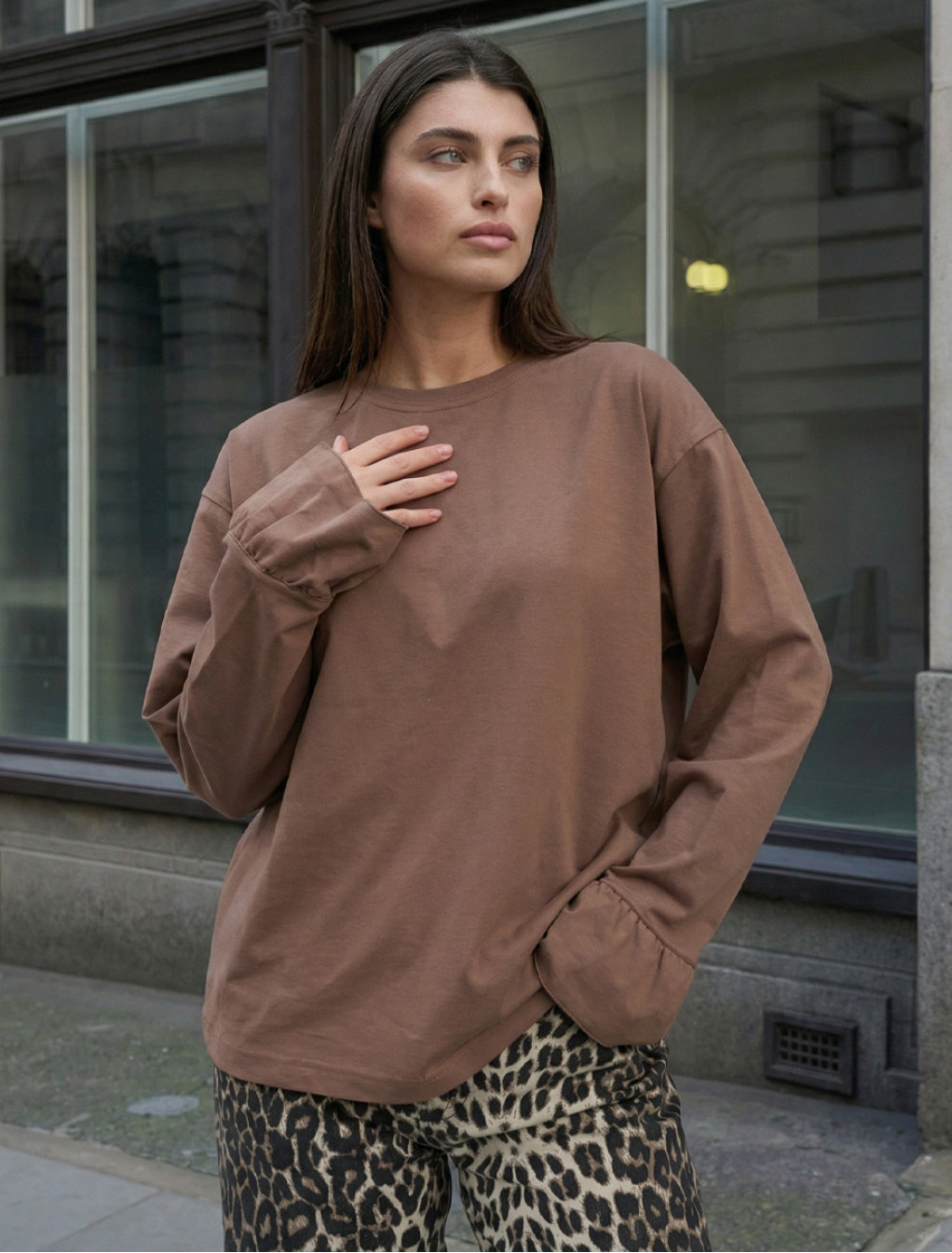 Longsleeve Staff udi brown