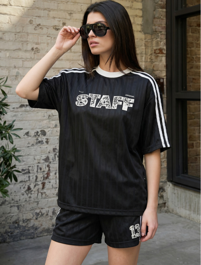 Komplet koszulka + spodenki Staff joy logo black