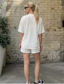 Komplet koszulka + spodenki Staff joy logo white
