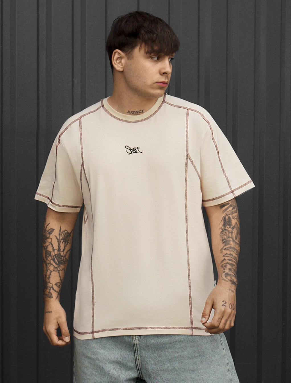 Koszulka Staff light beige logo