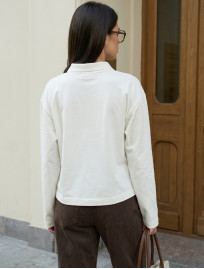 Longsleeve Staff mel white