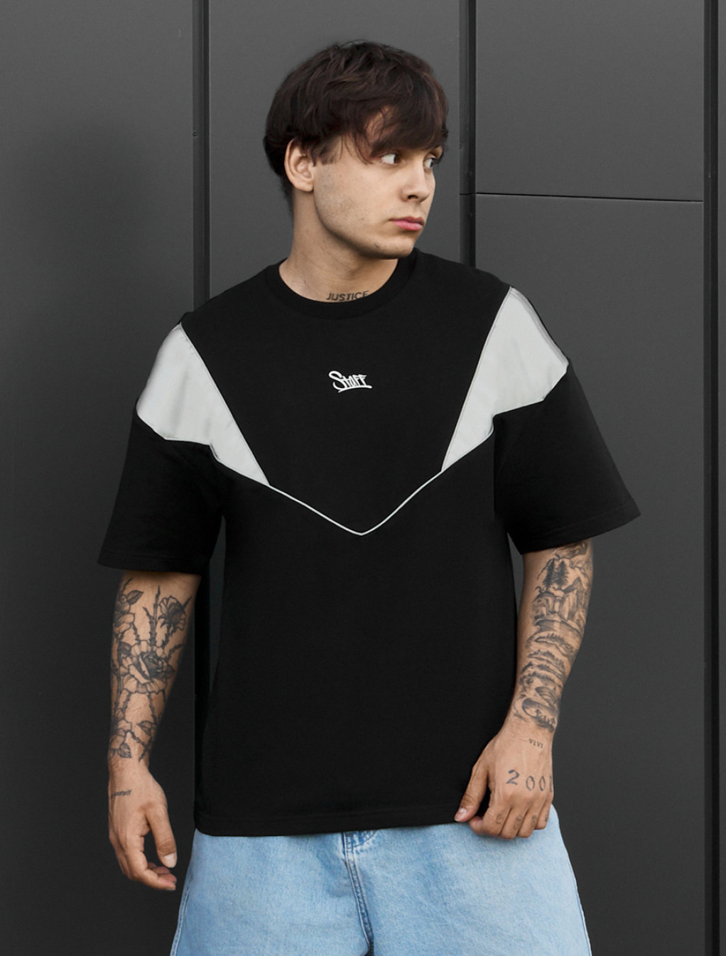 Koszulka Staff reflective logo oversize
