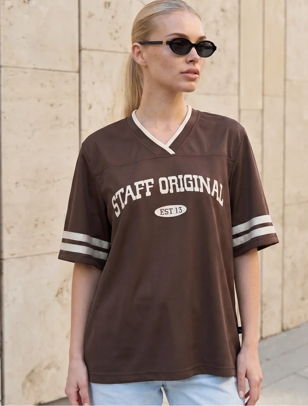 Koszulka Staff original 13 brown oversize