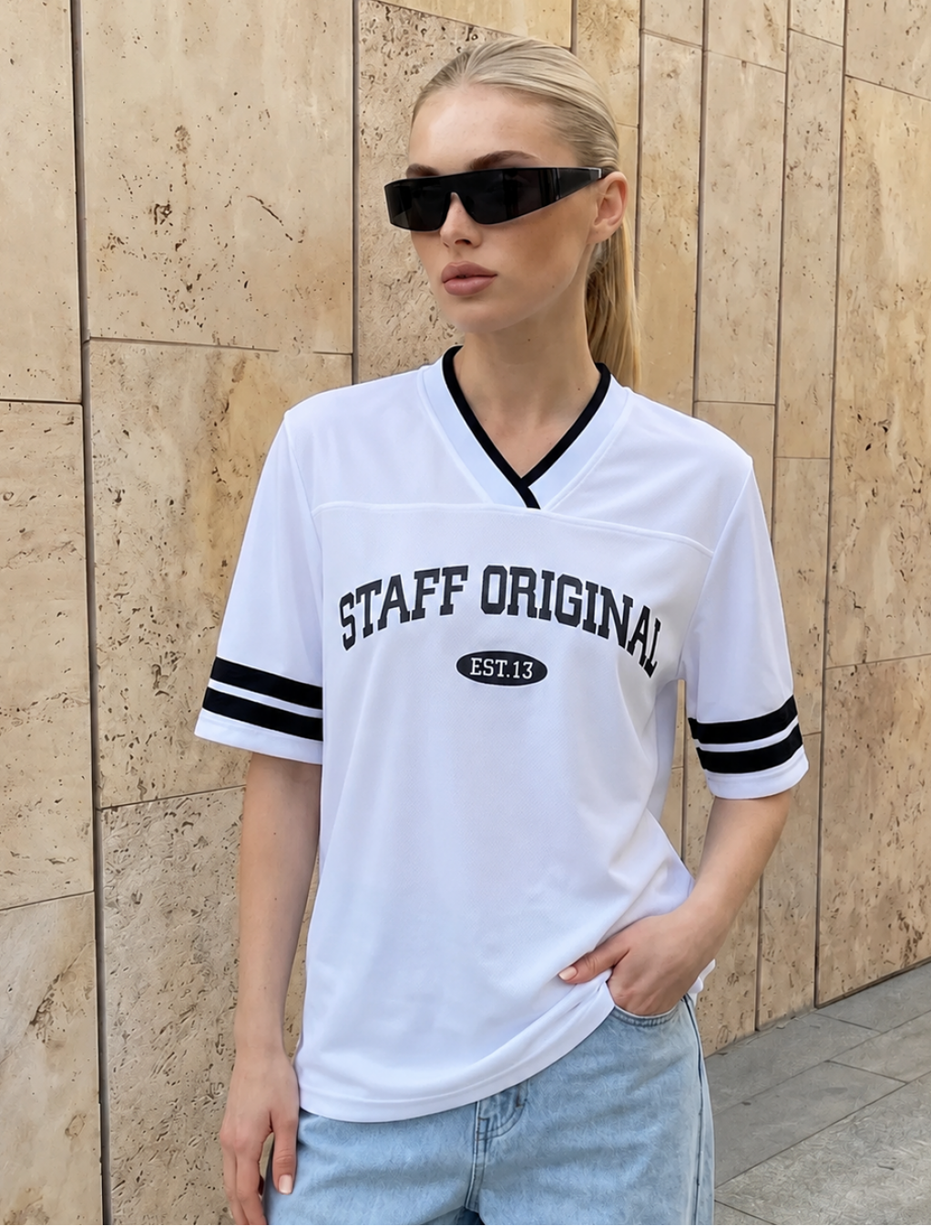 Koszulka Staff original 13 white oversize