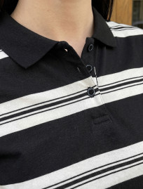 Polo damskie Staff white & black