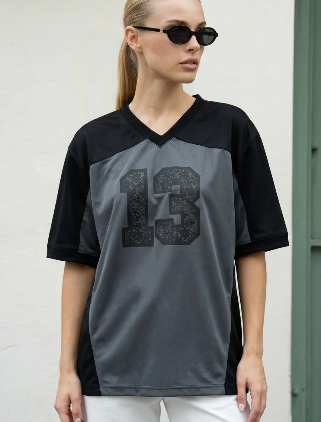 Koszulka Staff 13 black & graphite oversize