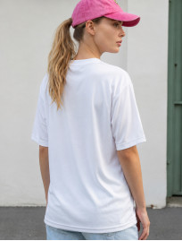 Koszulka Staff 13 powder & white oversize