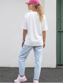 Koszulka Staff 13 powder & white oversize