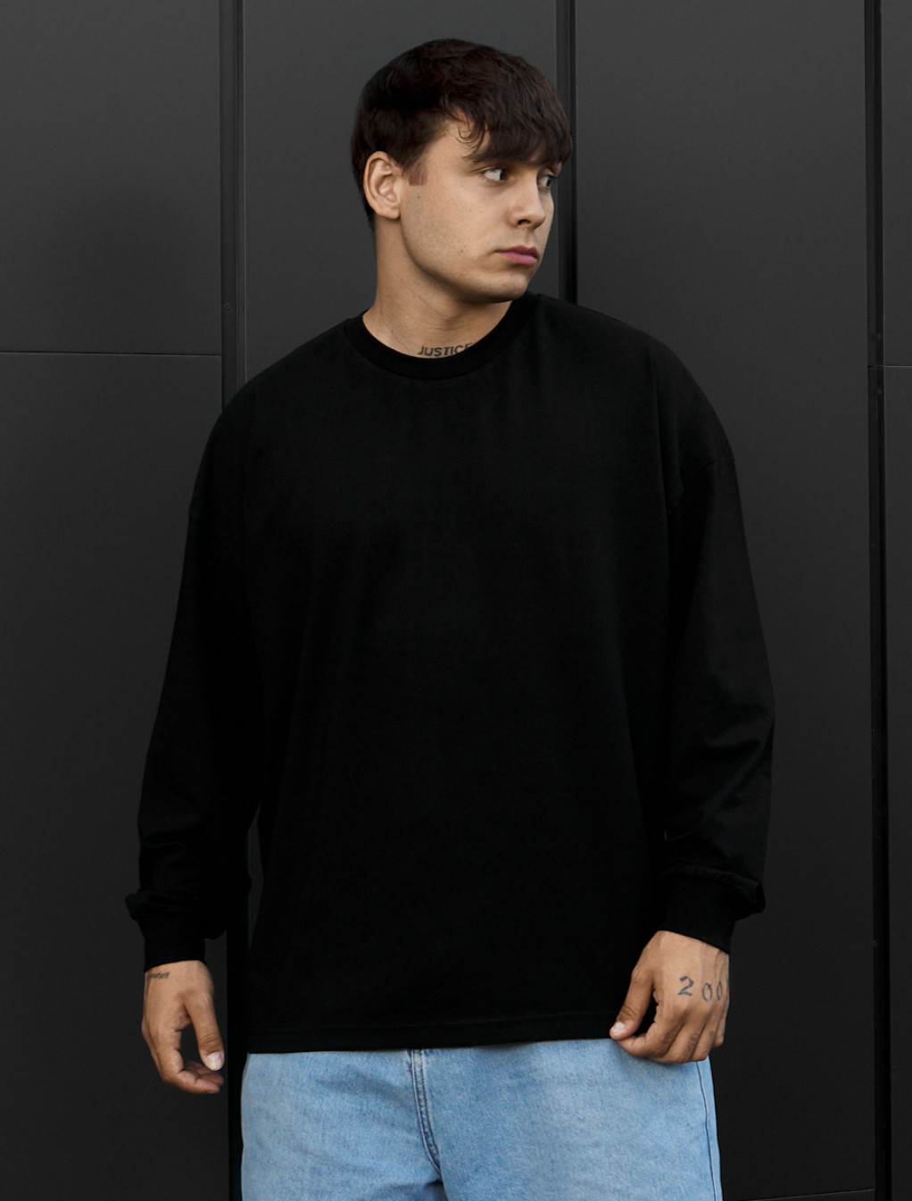 Longsleeve Staff black oversize