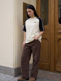 Koszulka Staff milk & black logo oversize