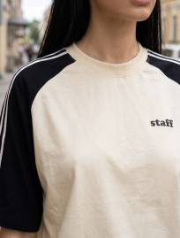 Koszulka Staff milk & black logo oversize