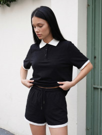 Komplet koszulka + spodenki Staff kolo black
