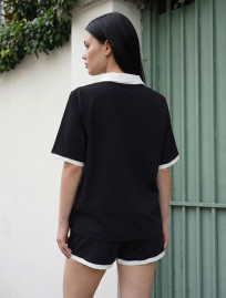 Komplet koszulka + spodenki Staff kolo black