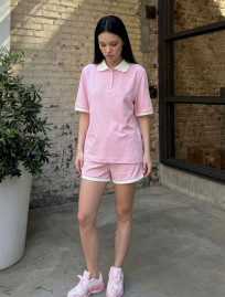 Komplet koszulka + spodenki Staff kolo pink