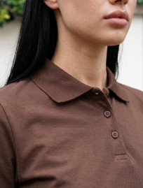 Polo Staff brown logo