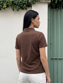 Polo Staff brown logo