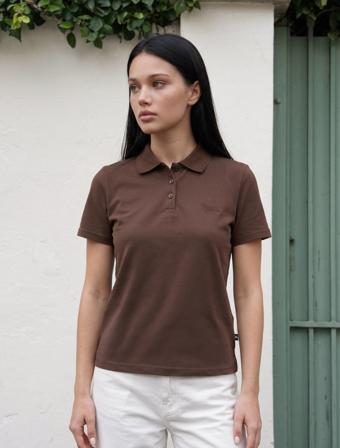 Polo Staff brown logo
