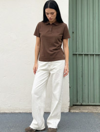 Polo Staff brown logo