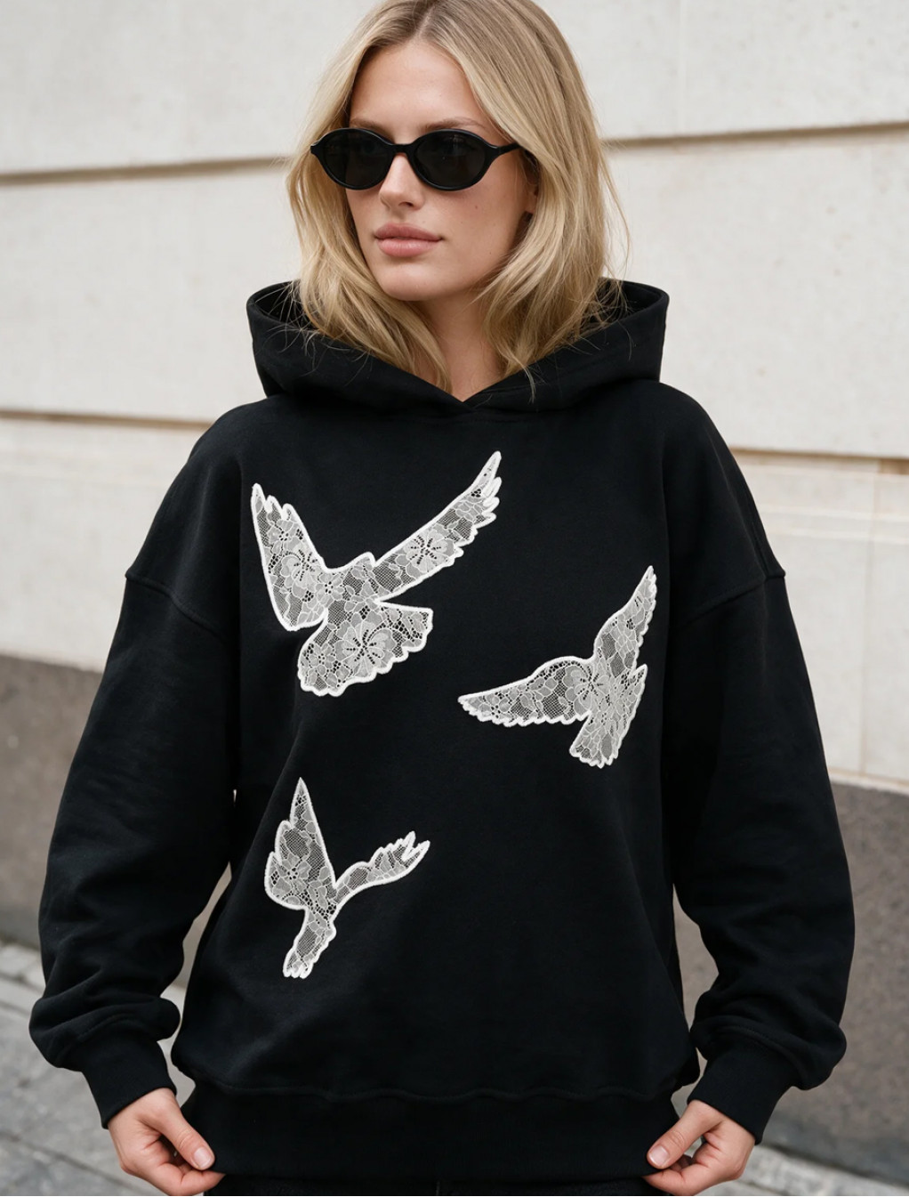 Bluza Staff re black oversize