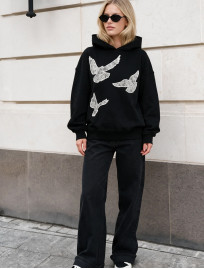 Bluza Staff re black oversize