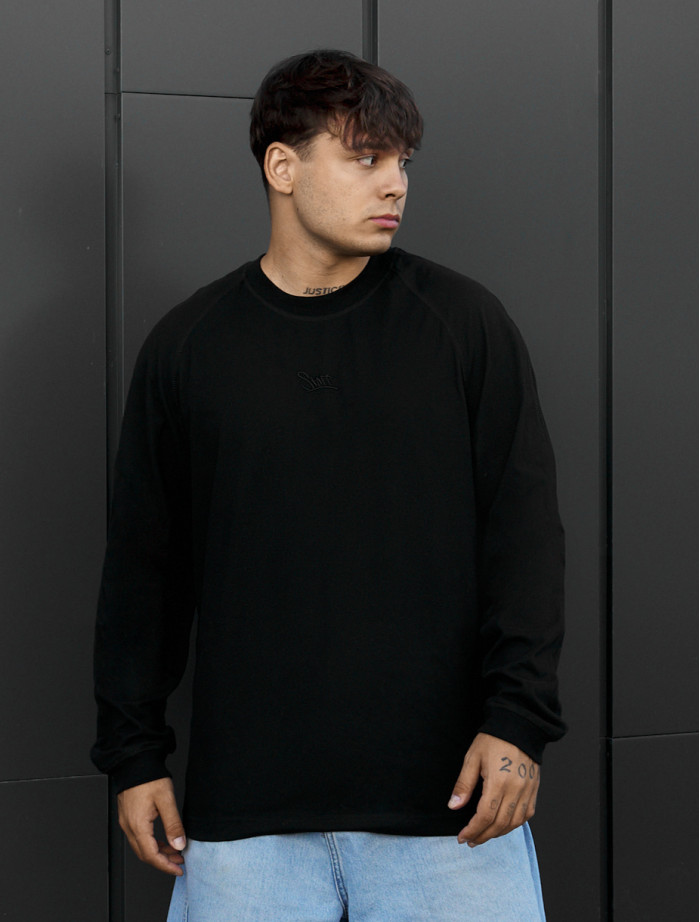 Longsleeve Staff black logo