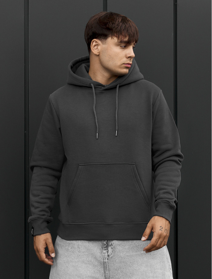 Bluza Staff dark gray basic fleece