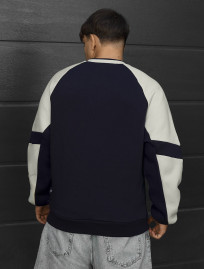 Bluza Staff logo navy & milk oversize fleece