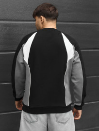 Bluza Staff val logo reflective oversize fleece