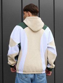 Bluza z kapturem Staff mix zip oversize fleece