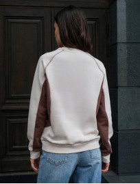 Bluza Staff ya logo light beige & brown