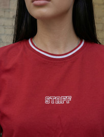 Koszulka Staff up logo red