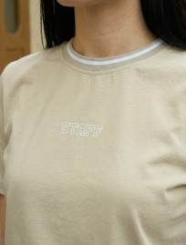 Koszulka Staff up logo light olive