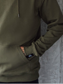 Bluza z kapturem Staff khaki basic