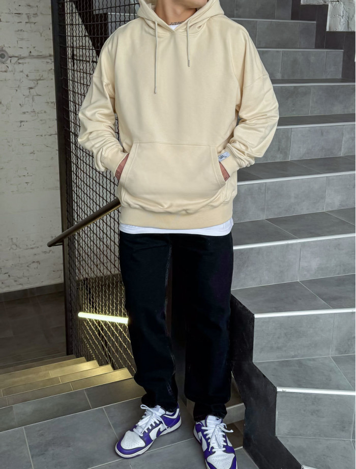 Bluza basic milk oversize