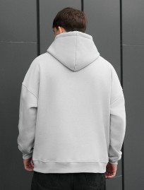 Bluza Staff light gray oversize fleece