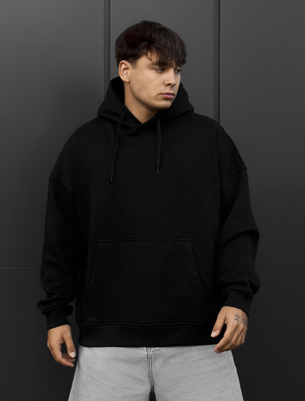 Bluza Худі Staff black oversize fleece