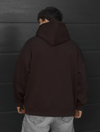 Bluza Staff dark brown oversize fleece