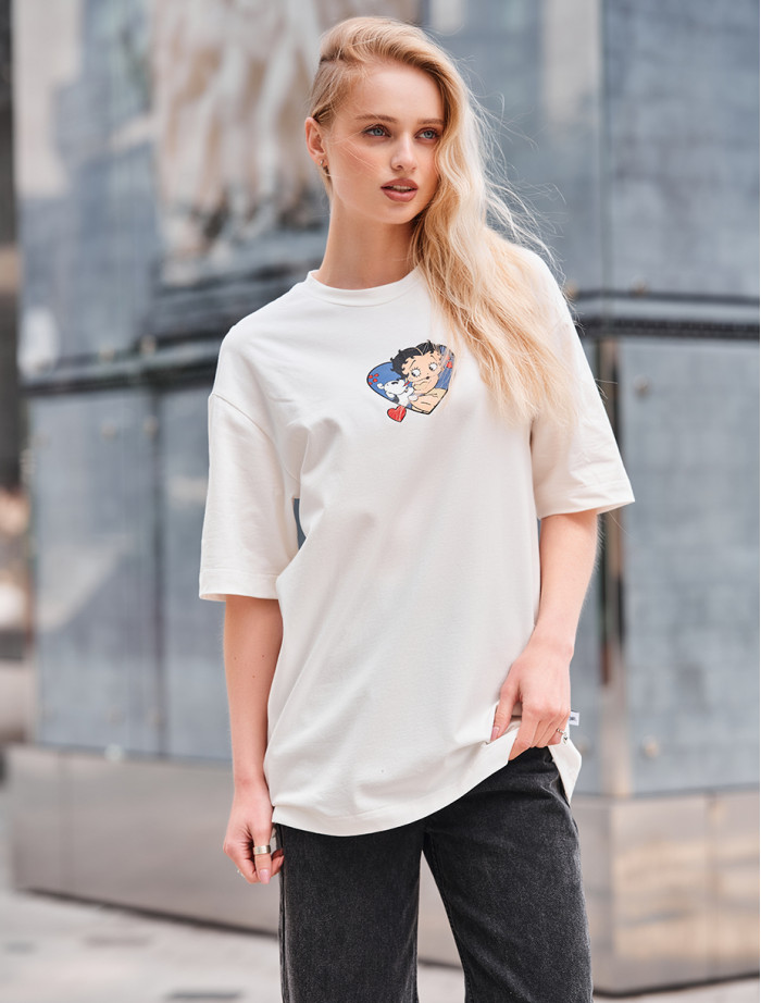 Koszulka Staff heart oversize