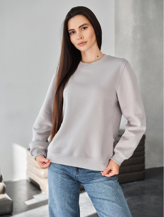 Bluza Staff low light gray fleece