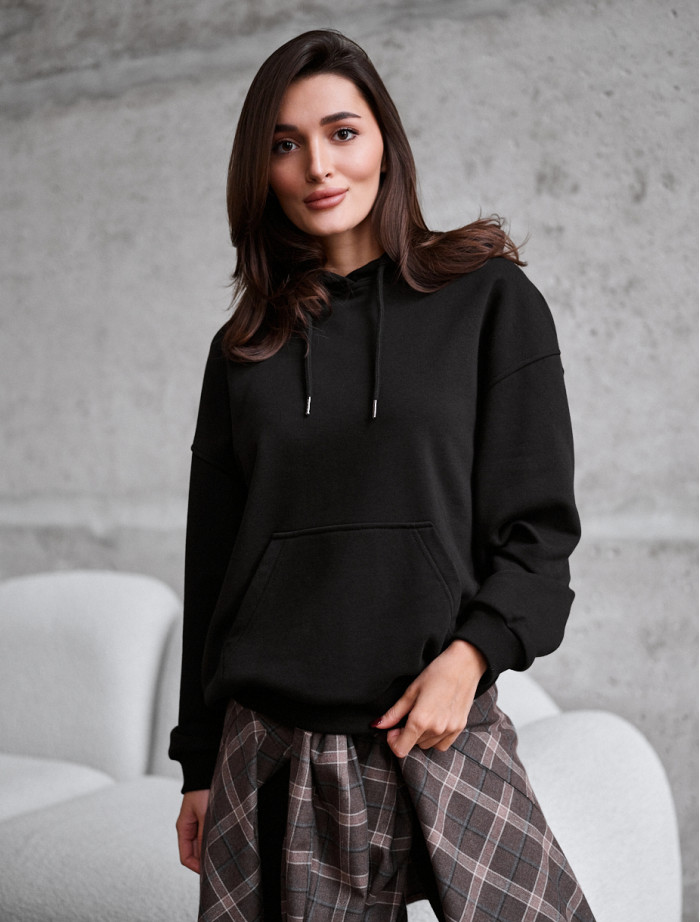 Bluza Staff lav black oversize